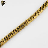 (4-4077) Stainless Steel - 14mm Curb Link Bracelet - 9"
