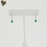 (2-6459) 925 Sterling Silver - Drop Shape Zircon Set.