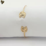 (1-4072-2) Gold Laminate - Horse Open Bangle - BGF