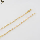 (1-1810) Gold Laminate - 3.5mm Paper Clip Link Chain - BGF