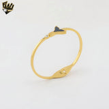 (MBRA-24-Y) Stainless Steel - Tail Bangle.