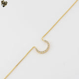 (1-6032) Gold Laminate - Horseshoe Minimalist Necklace - BGF