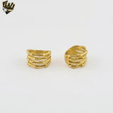 (4-0038) Stainless Steel -Bamboo Style Ring.