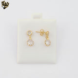 (1-1107) Aretes Laminados Oro - BGF