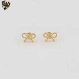(1-1162-5) Gold Laminate - Stud Earrings - BGF