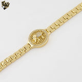 (1-60091) Laminado de oro - Pulsera de elefante de 5,5 mm - BGO