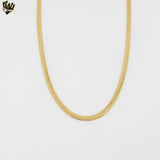 (1-1619) Gold Laminate - 4mm Herringbone Link Chain - BGF