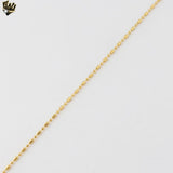 (1-1582-2) Gold Laminate - 1mm Beads Link Chain - BGF