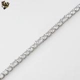 (1-6047-1) Gold Laminate -Cubic Zircon Tennis Necklace.