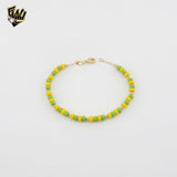 (1-0690) Gold Laminate - 4.5mm Orula Beads Bracelet - BGF