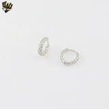 (2-4116) 925 Sterling Silver - Intertwined Hoops.
