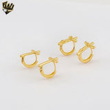 (1-2548-1) Gold Laminate - Cross Hoops - BGO