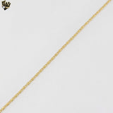 (1-1591) Gold Laminate - 1.5mm Alternative Mariner Link Chain - BGF