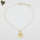 (4-7120) Stainless Steel - 1mm Tree of Life Necklace - 16"