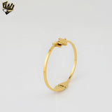 (MBRA-14-O) Stainless Steel - 3mm Butterfly Bangle.