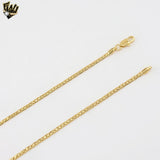 (1-1791) Gold Laminate - 2.5mm Flat Link Chain - BGF