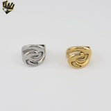 (4-0017) Stainless Steel - Linked Chunky Ring.
