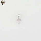 (2-1181) Plata de Ley 925 - Colgantes Cruces Pequeñas.
