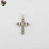 (2-1032) 925 Sterling Silver - Big Cross Pendant.