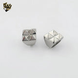 (4-0023) Stainless Steel - Geometric Ring.