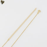 (1-6032) Gold Laminate - Horseshoe Minimalist Necklace - BGF