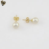 (MSET-56) Gold Laminate -Grey and White Pearls Set