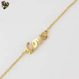 (4-4130) Stainless Steel - Love Bracelet - 8"