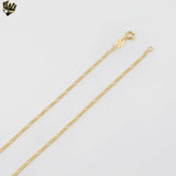 (1-1943) Gold Laminate - 2mm Figaro Link Chain - BGF