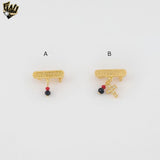 (1-2301-4) Gold Laminate - Pin Pendants - BGO