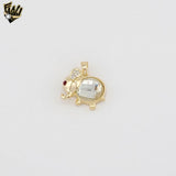 (1-2370-2) Gold Laminate - Elephant Pendant - BGO