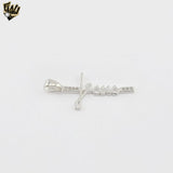 (2-1048) 925 Sterling Silver - Jesus Cross Pendant