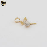 (1-2275-1) Gold Laminate- Ballerina Pendants - BGF