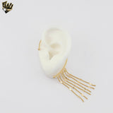 (1-1229) Gold Laminate - Long Ear Cuff - BGF