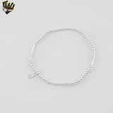 (2-0446) 925 Sterling Silver - 2.5mm Balls Bracelet.