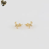 (1-1162-5) Gold Laminate - Stud Earrings - BGF