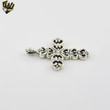 (2-1032) 925 Sterling Silver - Big Cross Pendant.