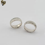 (4-0005-1) Stainless Steel - Zircon Ring.
