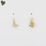 (1-2050-1) Gold Laminate - Small Plain Pendants - BGF