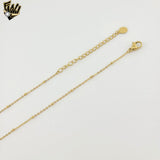 (4-7115) Stainless Steel - Eye Medal Necklace - 16"