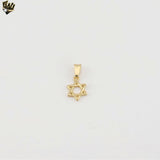 (1-2080) Gold Laminate- Star of David Pendant - BGF