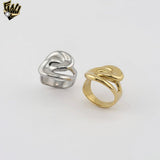 (4-0017) Stainless Steel - Linked Chunky Ring.