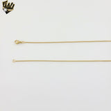 (1-1659) Laminado de oro - Cadena de eslabones de malla redonda de 2,5 mm - BGF
