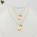 (1-6100-1) Gold Laminate - 1mm Rolo Link Children Necklaces - BGF - 16"