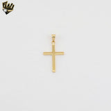 (1-2365-3) Gold Laminate - Plain Cross Pendant - BGF