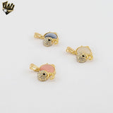 (1-2235-1) Gold Laminate - Elephants Pendants - BGO