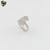 (2-5056) Anillo de mano de Hamsa en plata de ley 925