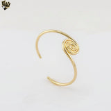 (1-4077-C) Gold Laminate - 3mm Spiral Open Bangle - BGF