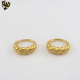 (4-0010-1) Stainless Steel - Twisted Dome Band Ring.