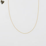 (1-1501-B) Gold Laminate - 0.6mm Box Link Chain - BGF