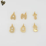 (1-2483-1) Laminado Oro - Colgantes Letras - BGF